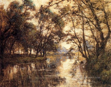 Brook River Stream Painting - Chelles rural scenes peasant Leon Augustin Lhermitte Landscapes brook
